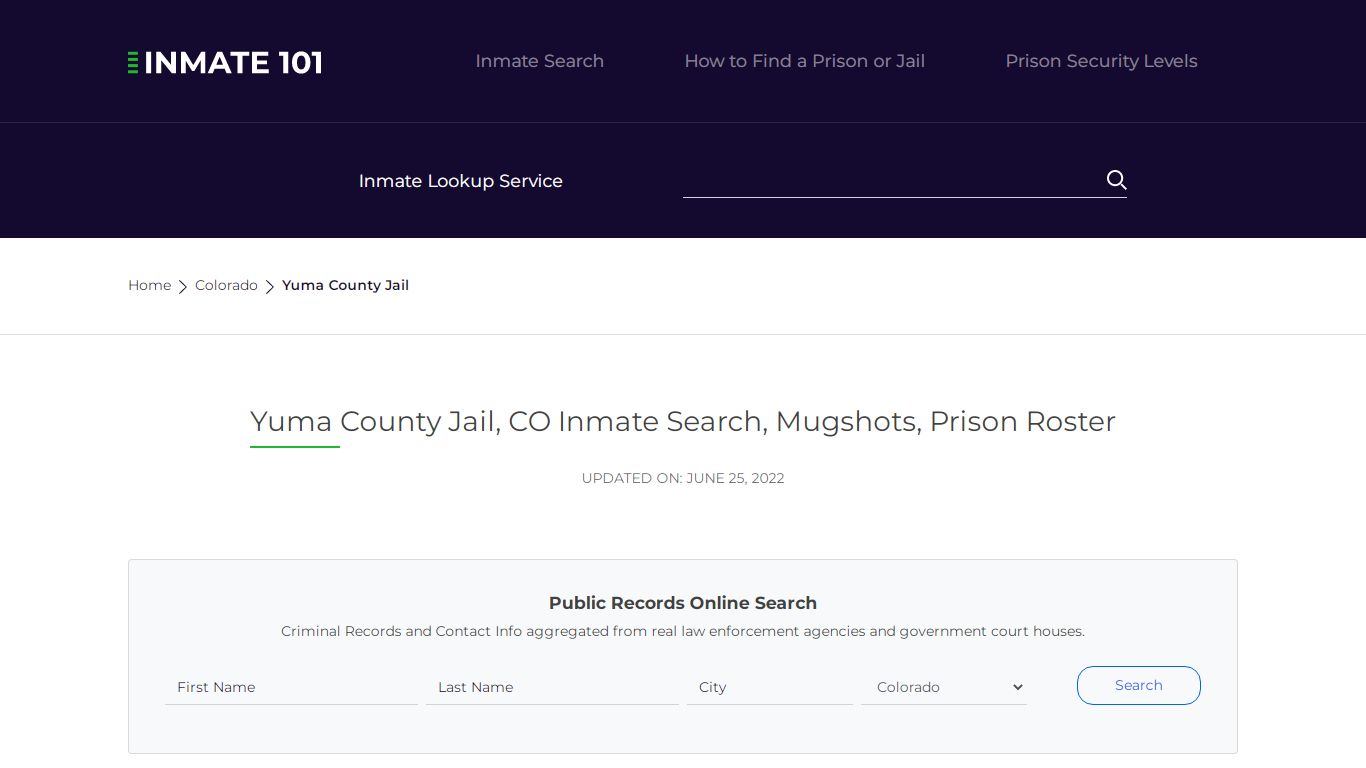 Yuma County Jail, CO Inmate Search, Mugshots, Prison Roster